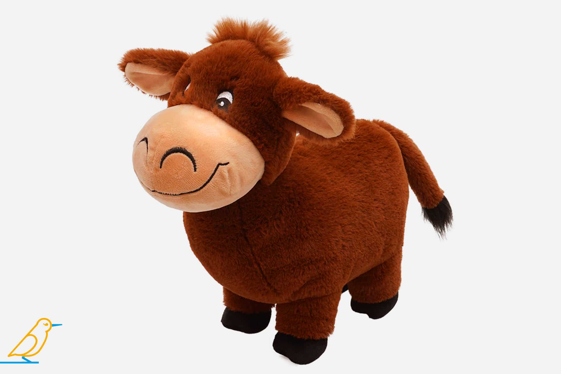 Stofftier Kuh Elsa, Seitenansicht