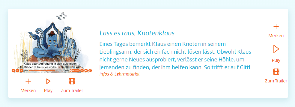 Zu sehen ist »Lass es raus, Knotenklaus« als Vorschau auf Onilo.de