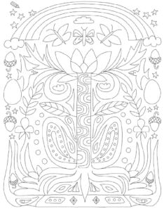 Mandala aus dem Buch "Luca lernt sich kennen"