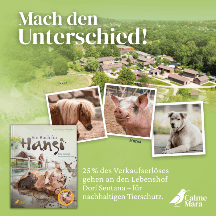 Hinweis auf Spendenaktion vom Buch