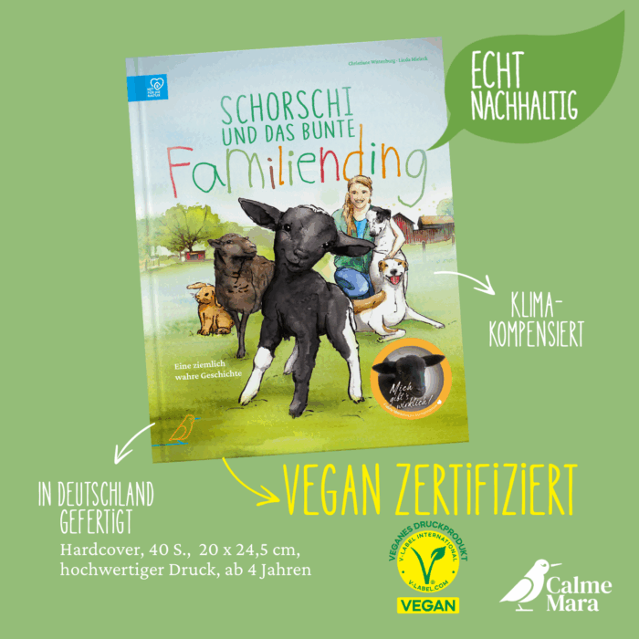 Vorteile vom Buch wie etwas Nachhaltigkeit, kein Plastik und Produktion in Deutschland herausgestellt
