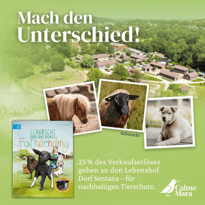 Hinweis auf Spendenaktion vom Buch