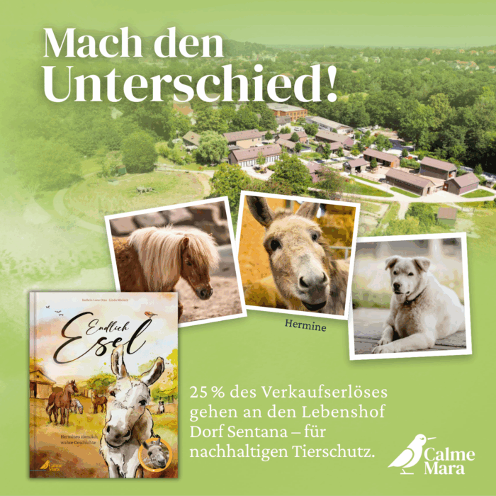 Hinweis auf Spendenaktion vom Buch