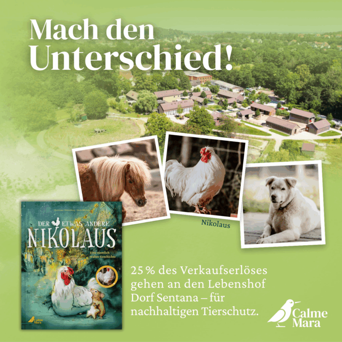 Hinweis auf Spendenaktion vom Buch
