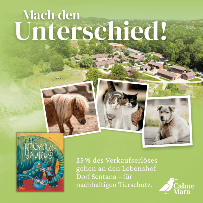 Hinweis auf Spendenaktion vom Buch
