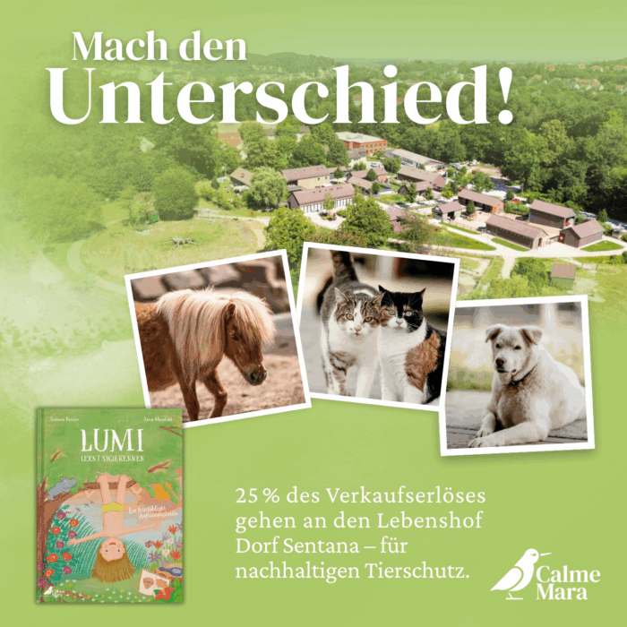 Hinweis auf Spendenaktion vom Buch