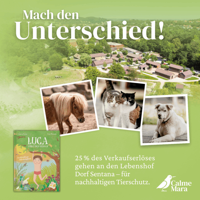 Hinweis auf Spendenaktion vom Buch