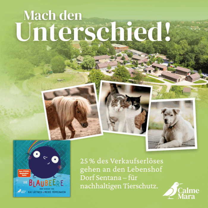 Hinweis auf Spendenaktion vom Buch