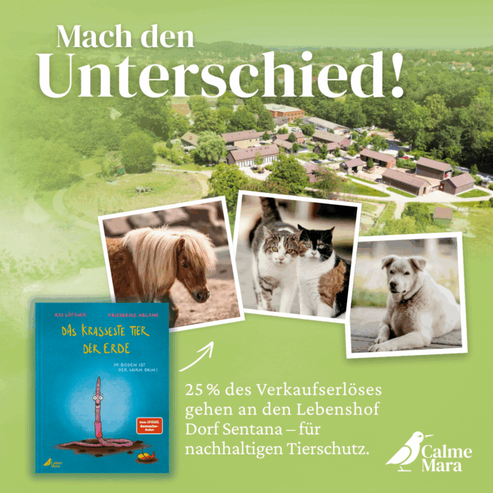 Hinweis auf Spendenaktion vom Buch