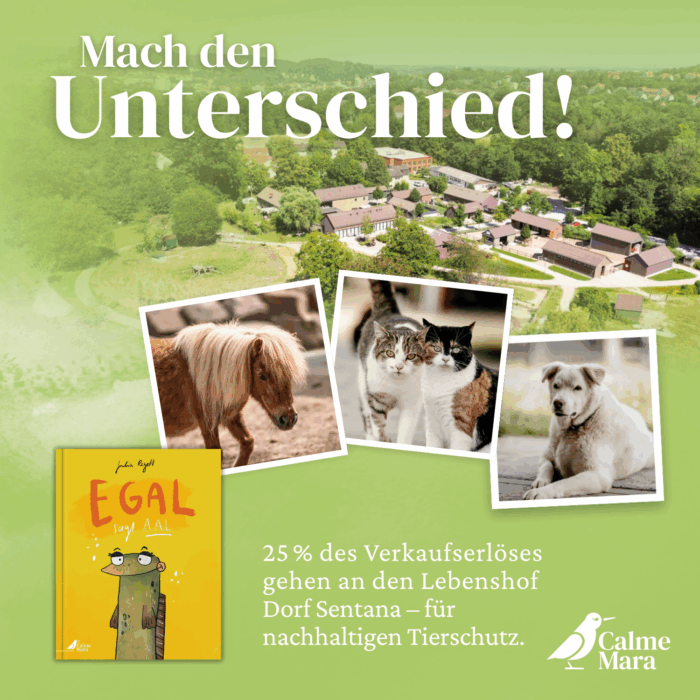 Hinweis auf Spendenaktion vom Buch
